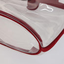 PRADA Hand Bag Canvas Vinyl 2way Red Auth 97486-15