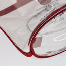 PRADA Hand Bag Canvas Vinyl 2way Red Auth 97486-18