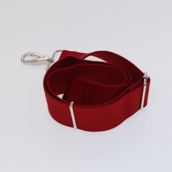 PRADA Hand Bag Canvas Vinyl 2way Red Auth 97486