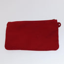 PRADA Hand Bag Canvas Vinyl 2way Red Auth 97486-24