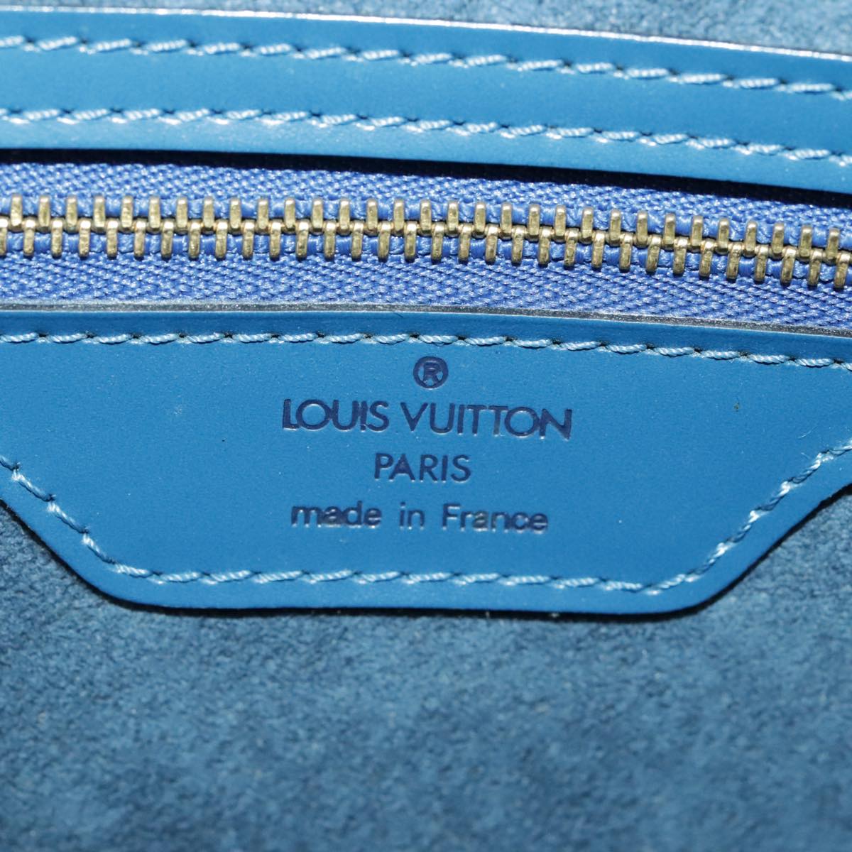 LOUIS VUITTON Epi Saint Jacques Shopping Shoulder Bag Blue M52275 LV Auth 97551