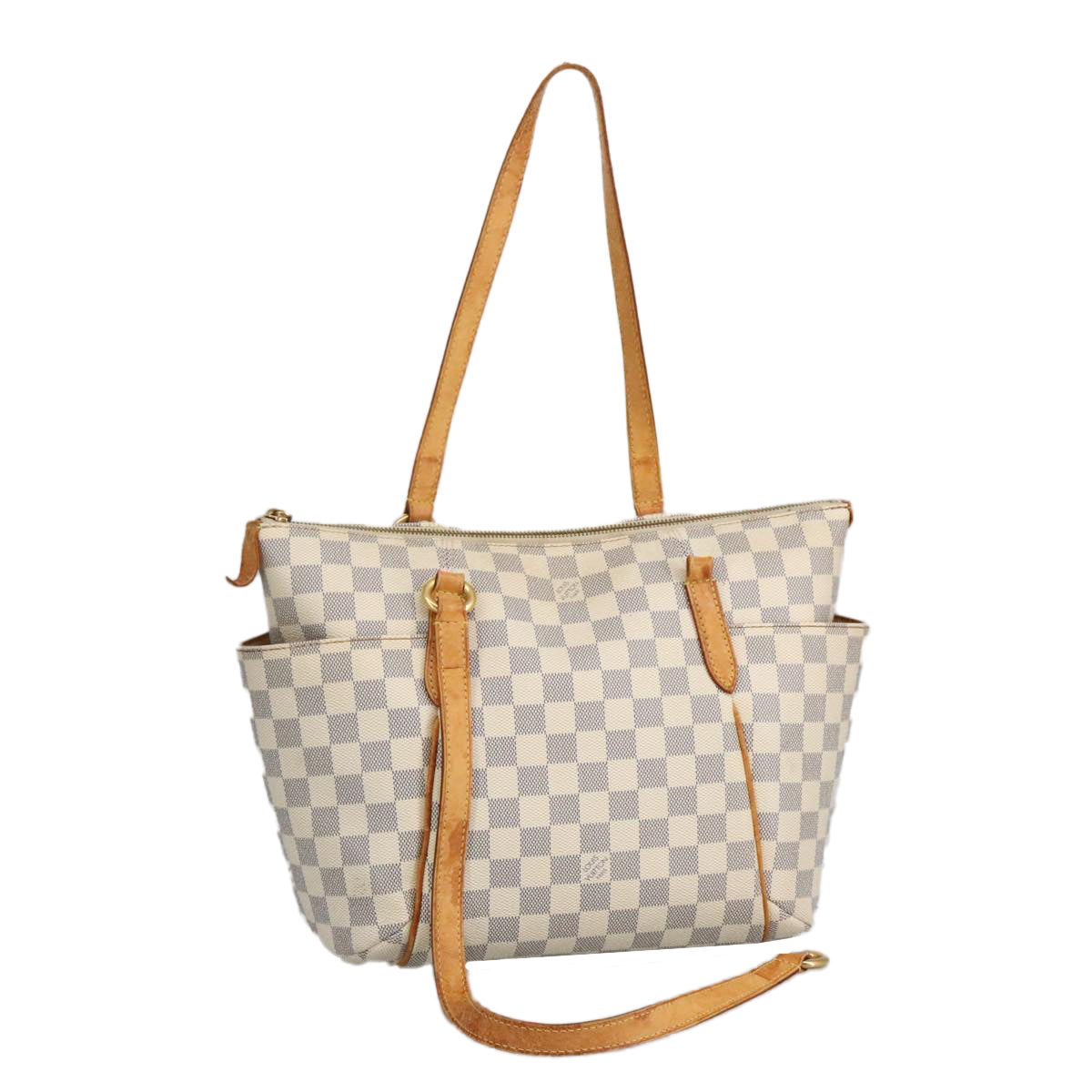 LOUIS VUITTON Damier Azur Totally PM Tote Bag N41280 LV Auth 97559