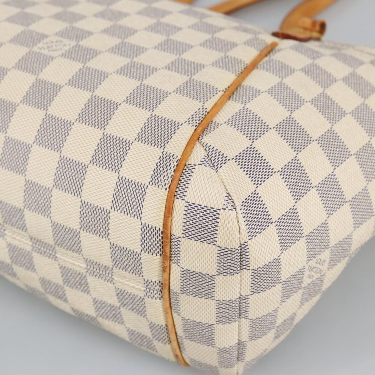 LOUIS VUITTON Damier Azur Totally PM Tote Bag N41280 LV Auth 97559