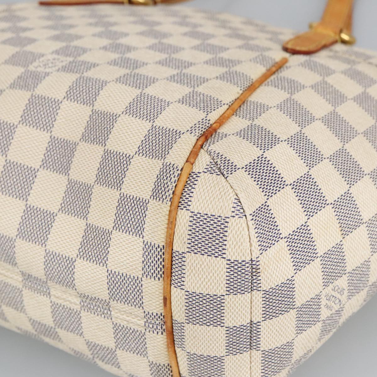 LOUIS VUITTON Damier Azur Totally PM Tote Bag N41280 LV Auth 97559