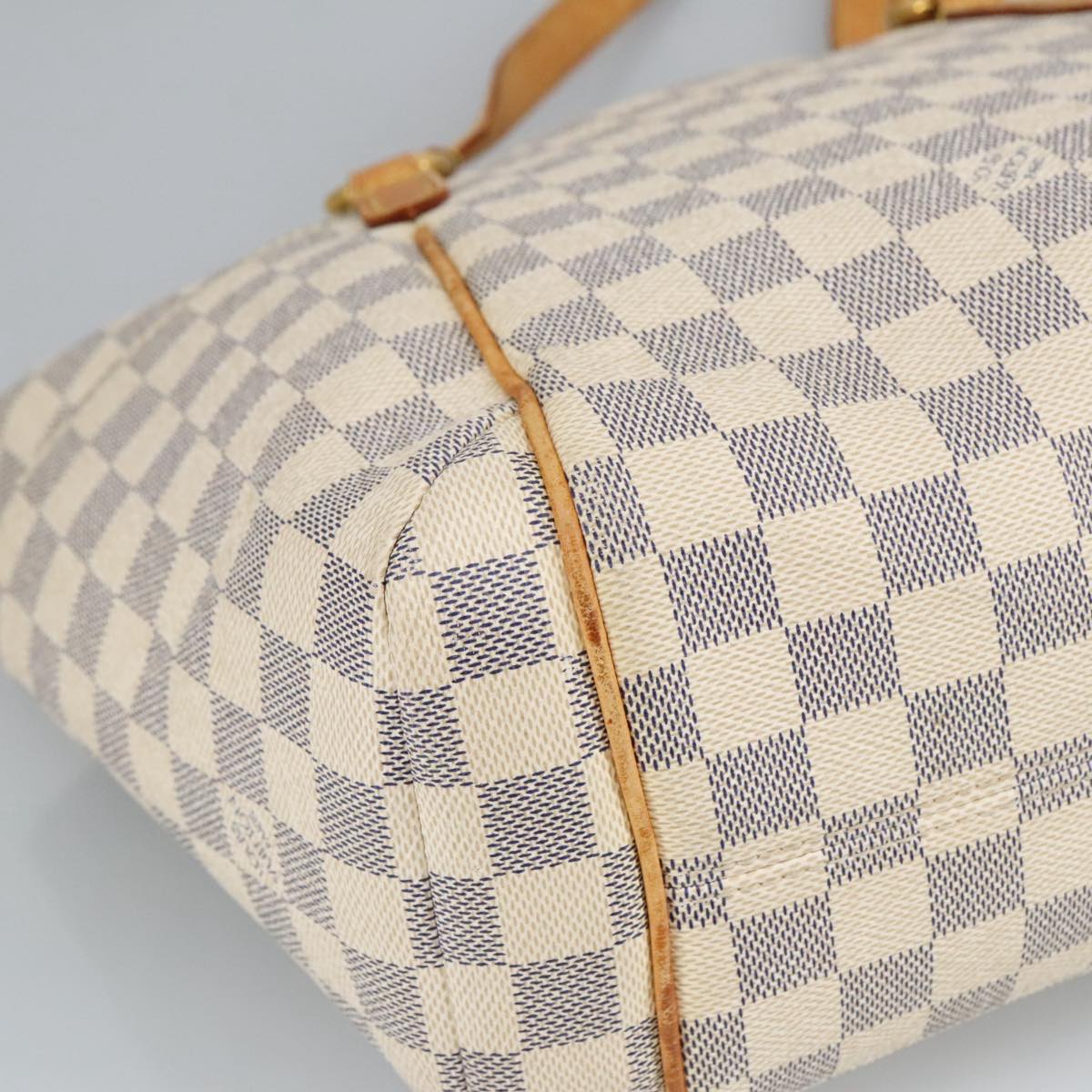 LOUIS VUITTON Damier Azur Totally PM Tote Bag N41280 LV Auth 97559