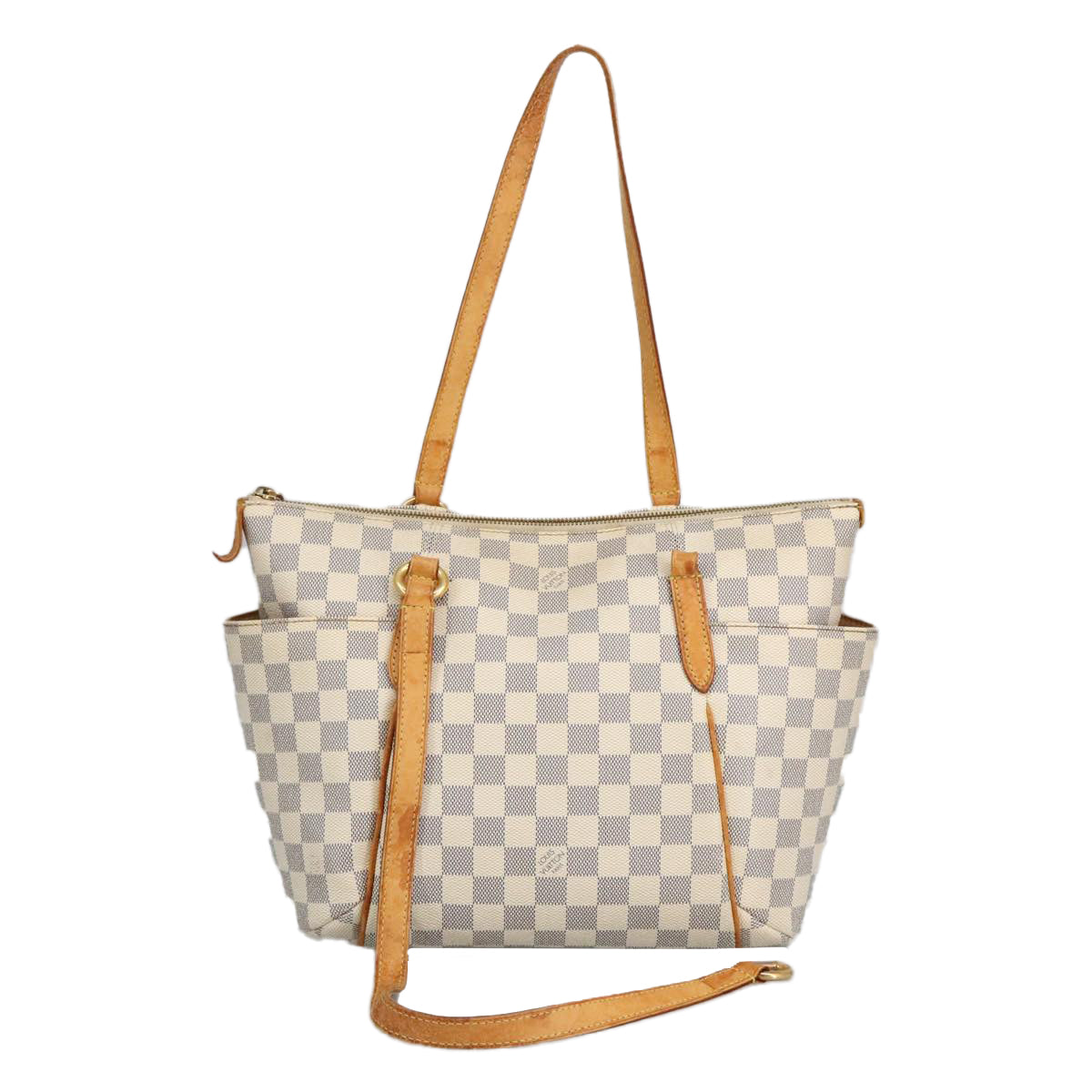 LOUIS VUITTON Damier Azur Totally PM Tote Bag N41280 LV Auth 97559