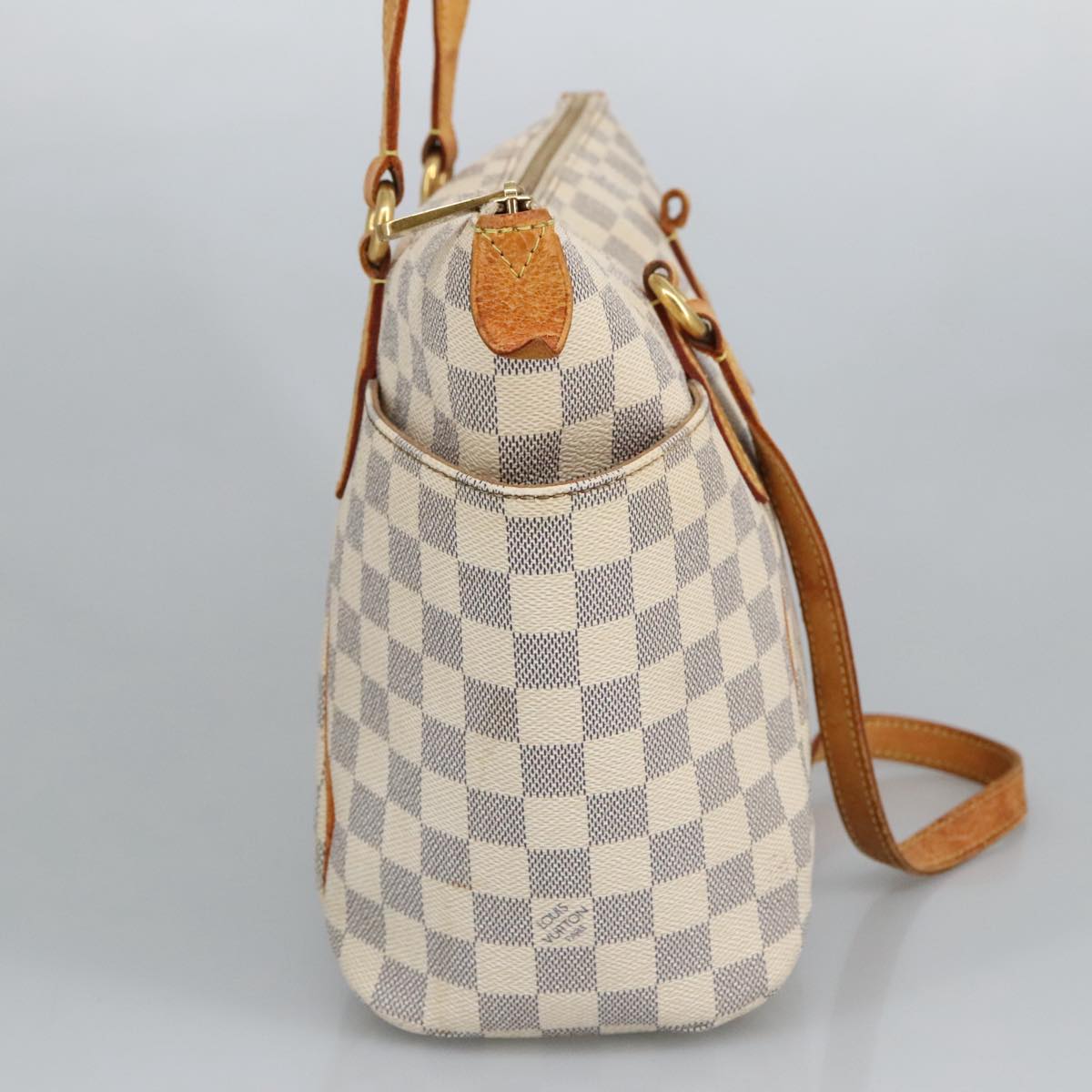 LOUIS VUITTON Damier Azur Totally PM Tote Bag N41280 LV Auth 97559