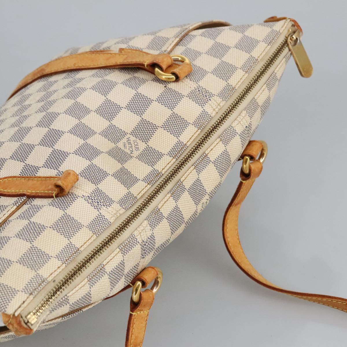 LOUIS VUITTON Damier Azur Totally PM Tote Bag N41280 LV Auth 97559