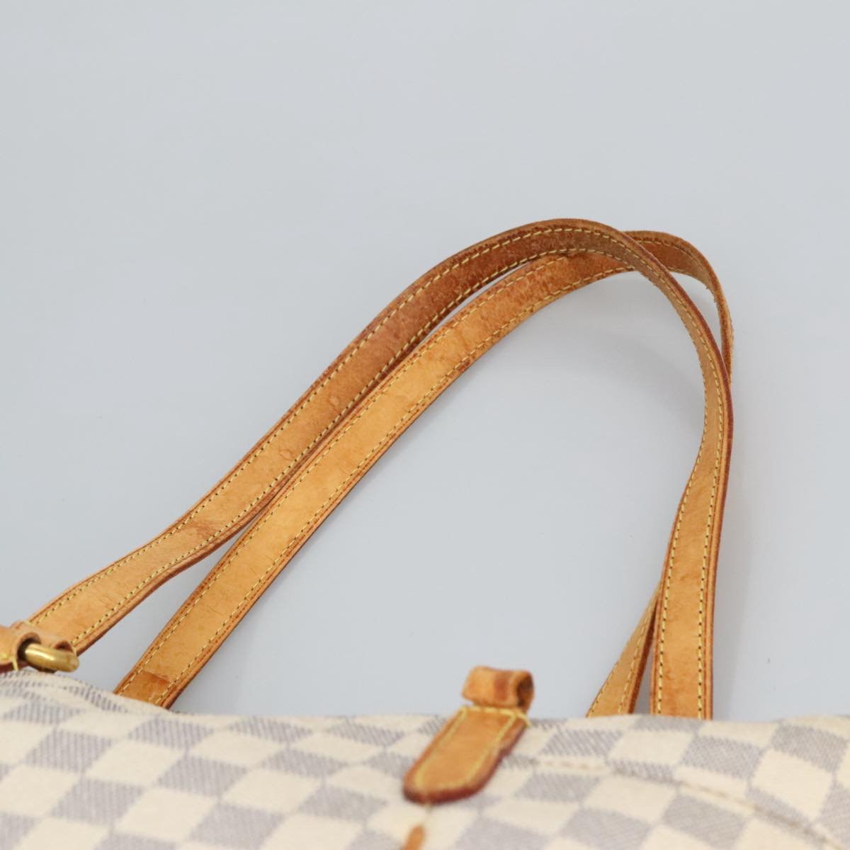 LOUIS VUITTON Damier Azur Totally PM Tote Bag N41280 LV Auth 97559