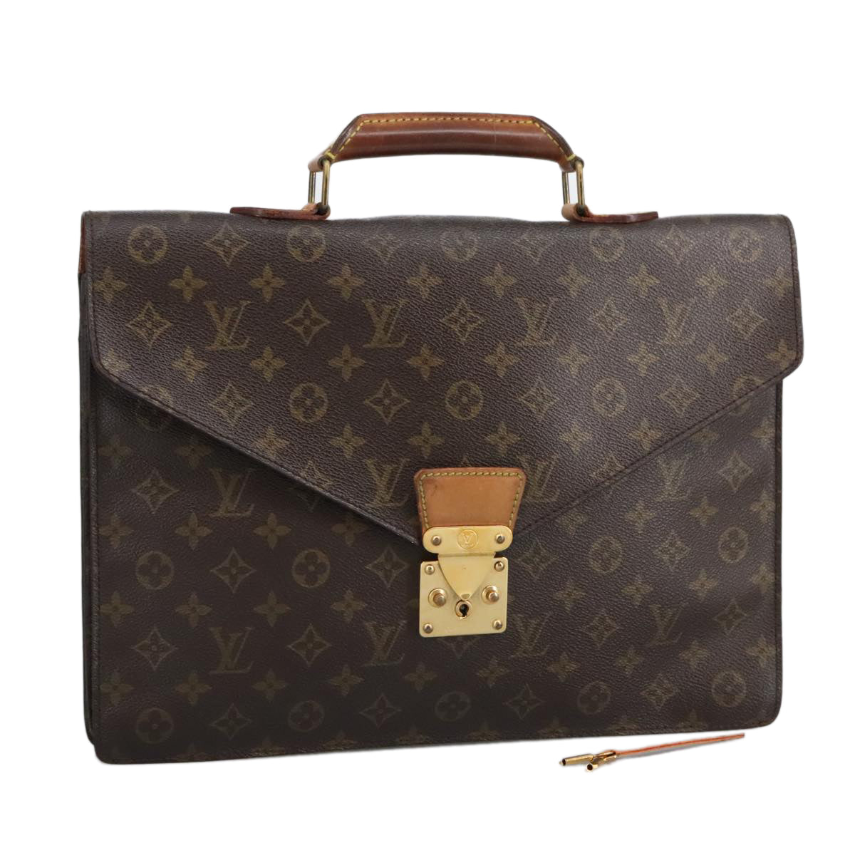 LOUIS VUITTON Monogram Serviette Conseiller Briefcase M53331 LV Auth 97584