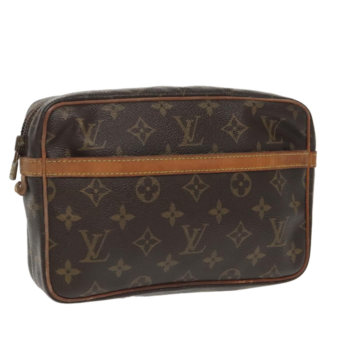 LOUIS VUITTON Monogram Compiegne 23 Clutch Bag M51847 LV Auth 97596