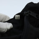 PRADA Hand Bag Leather Black Gold Auth 97627-12