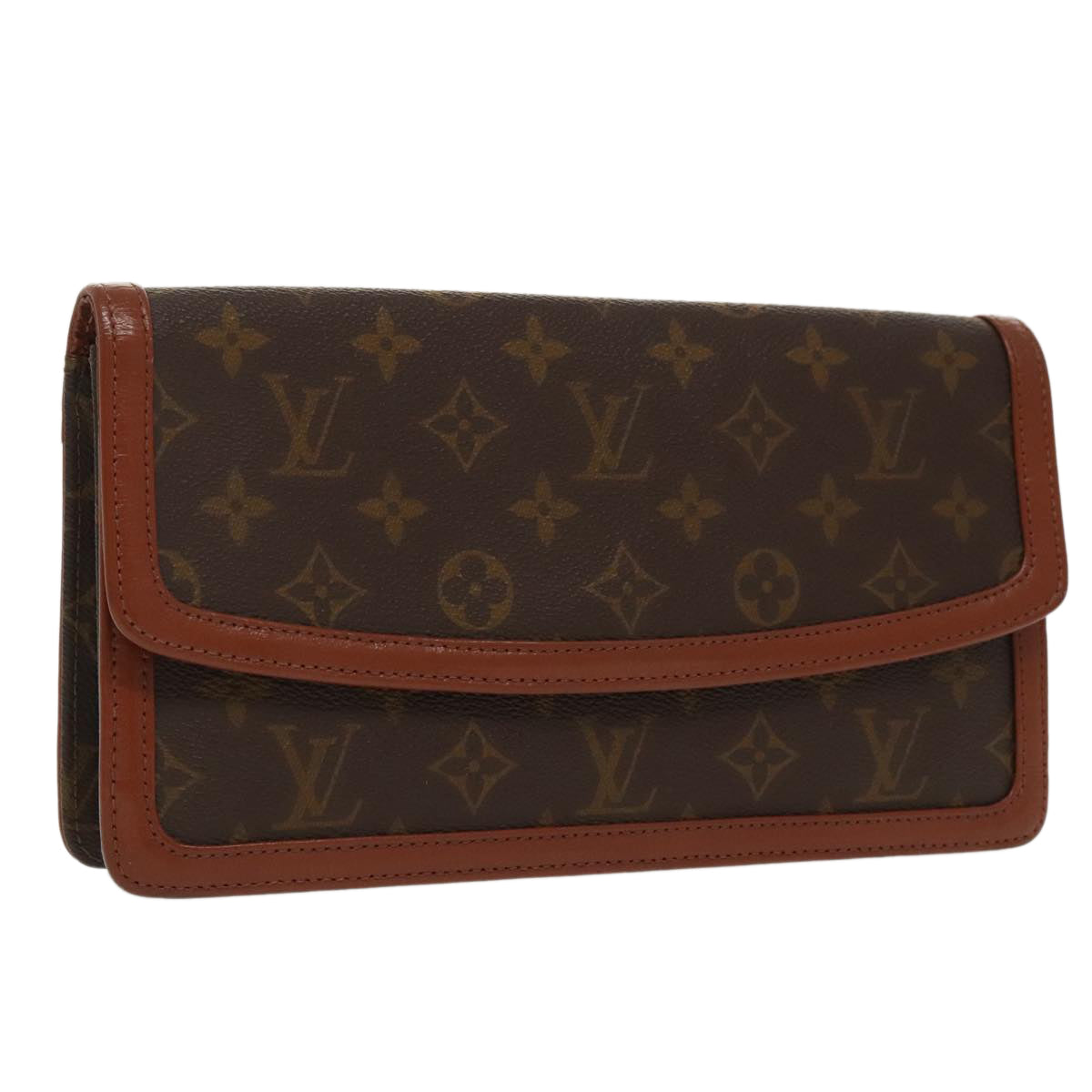 LOUIS VUITTON Monogram Pochette Dam PM Clutch Bag M51812 LV Auth 97635