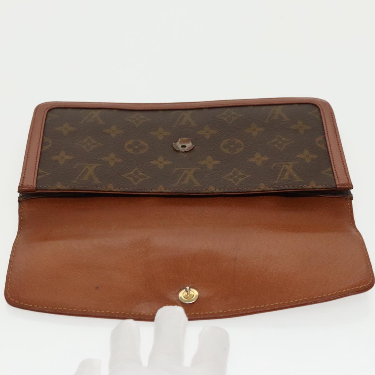 LOUIS VUITTON Monogram Pochette Dam PM Clutch Bag M51812 LV Auth 97635