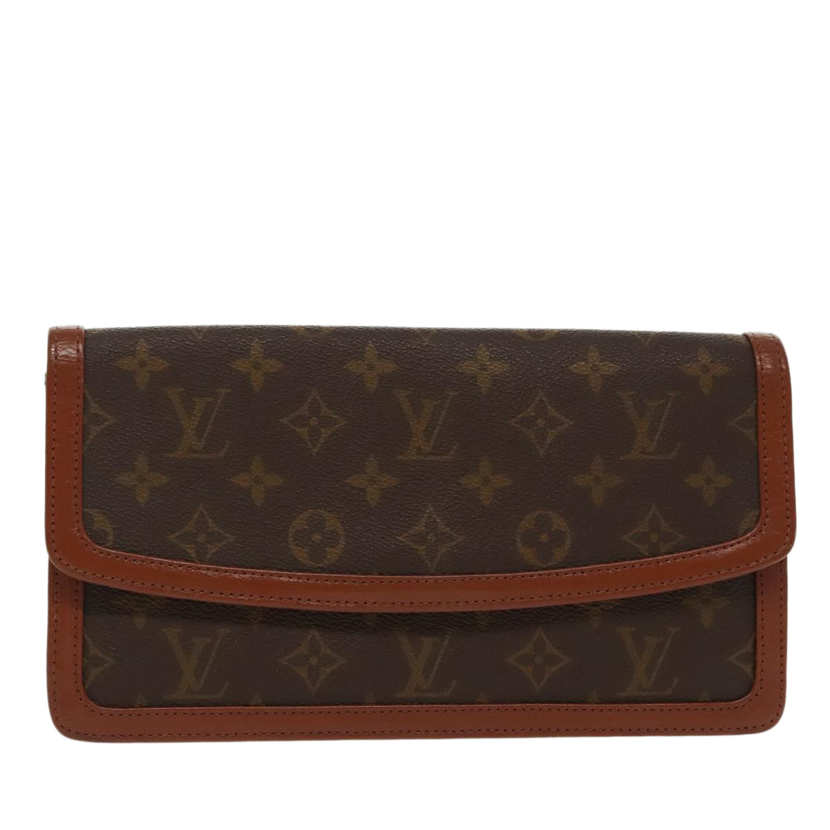 LOUIS VUITTON Monogram Pochette Dam PM Clutch Bag M51812 LV Auth 97635