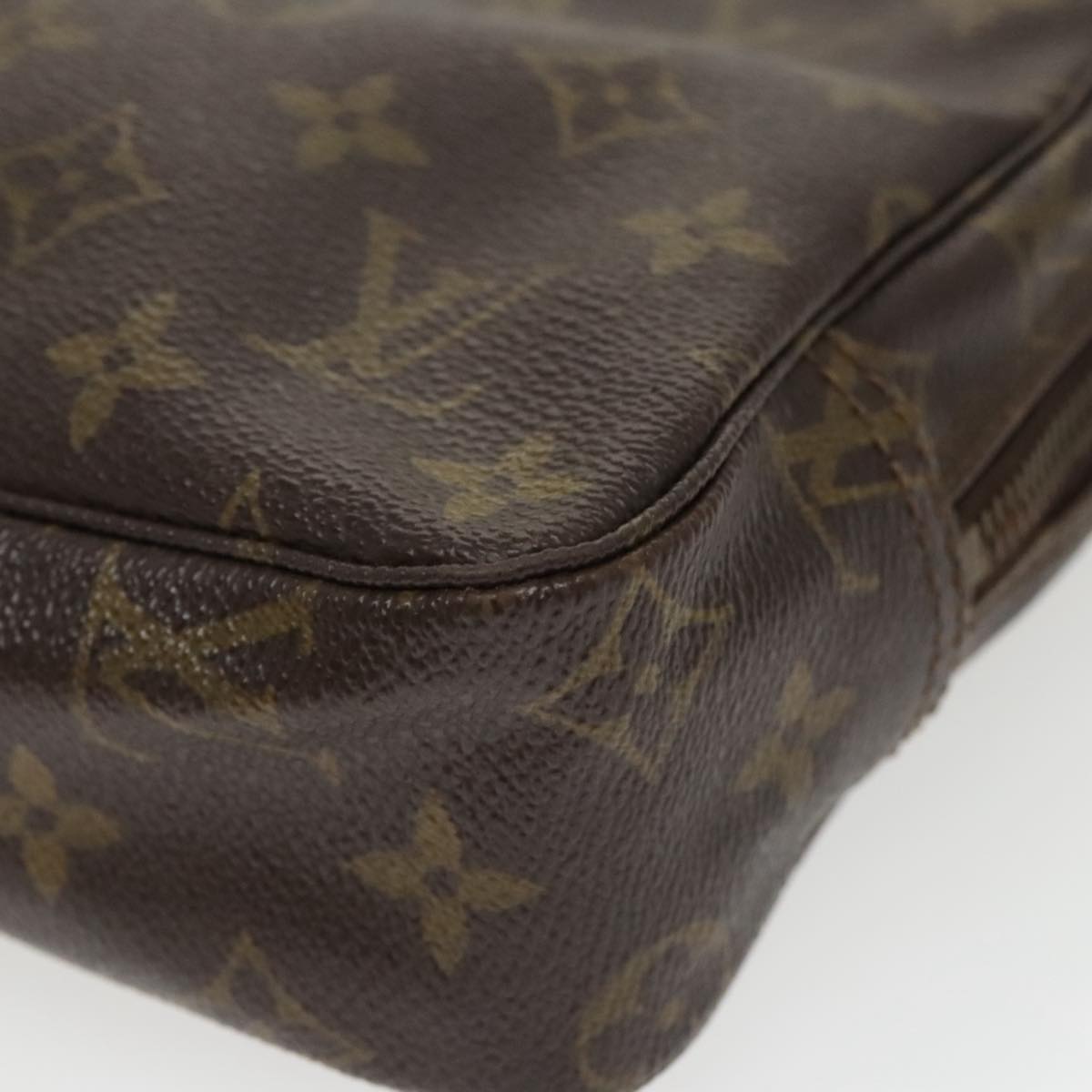 LOUIS VUITTON Monogram Trousse Toilette 23 Clutch Bag Vintage M47524 Auth 97642