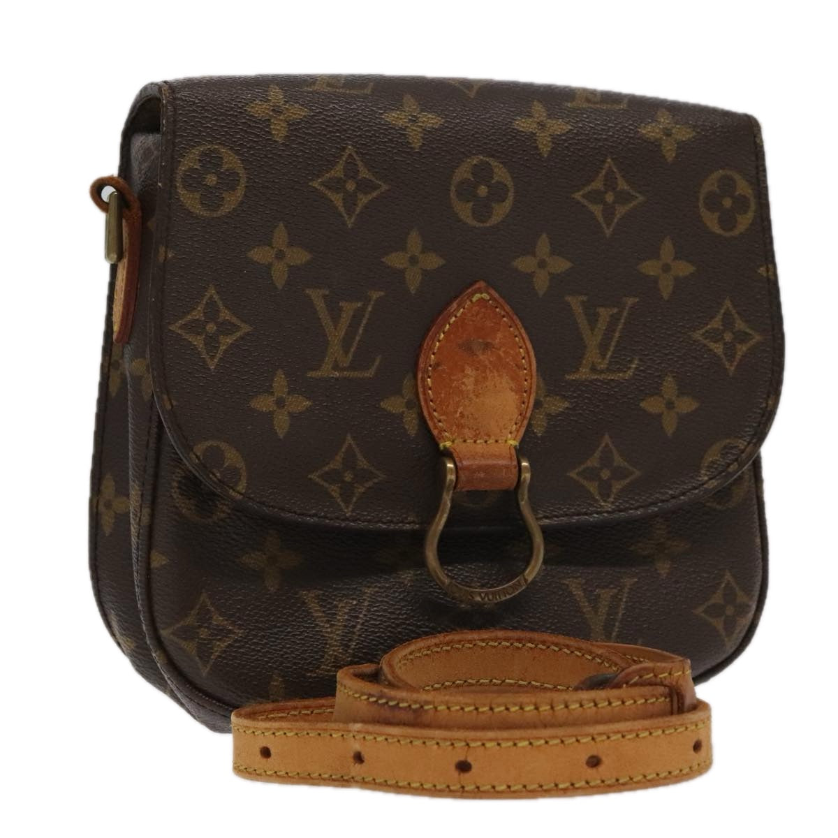 LOUIS VUITTON Monogram Saint Cloud MM Shoulder Bag M51243 LV Auth 97645