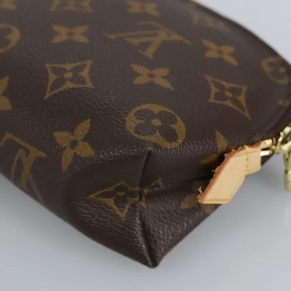 LOUIS VUITTON Monogram Pochette Cosmetic PM Cosmetische Etui M47515 LV Auth 97655