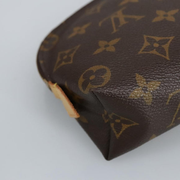 LOUIS VUITTON Monogram Pochette Cosmetic PM Cosmetic Pouch M47515 LV Auth 97655