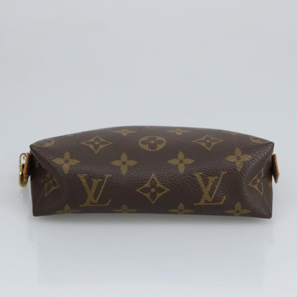 LOUIS VUITTON Monogram Pochette Cosmetic PM Cosmetic Pouch M47515 LV Auth 97655