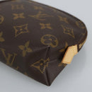 LOUIS VUITTON Monogram Pochette Cosmetic PM Cosmetic Pouch M47515 LV Auth 97655-7