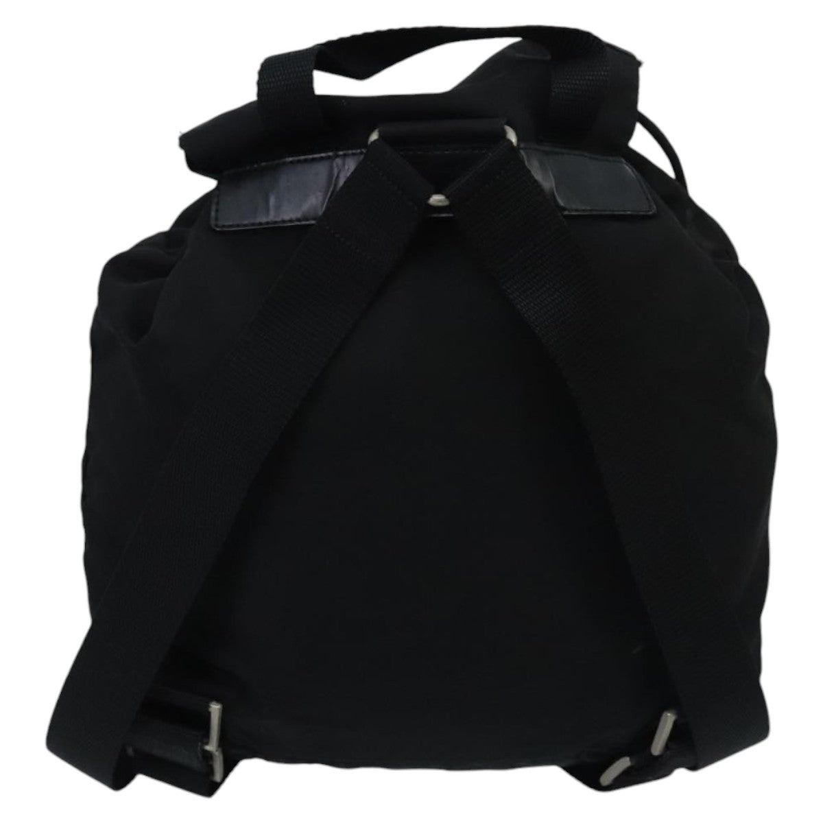 PRADA Backpack Nylon Black Silver Auth 97678 - 0