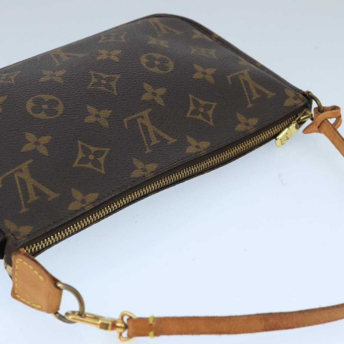 LOUIS VUITTON Monogram Pochette Accessoires Pouch M51980 LV Auth 97719