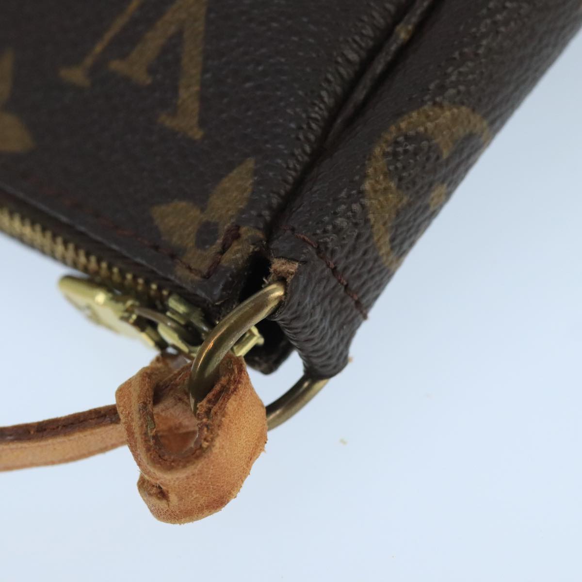 LOUIS VUITTON Monogram Pochette Accessoires Pouch M51980 LV Auth 97719