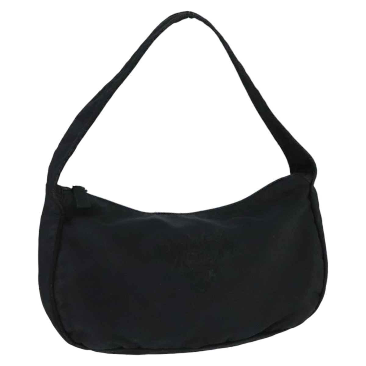 PRADA Shoulder Bag Nylon Black Auth 97722