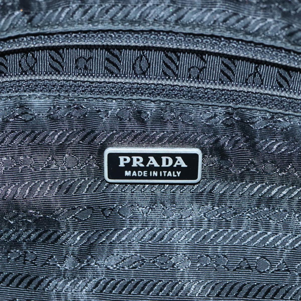 PRADA Shoulder Bag Nylon Black Auth 97722