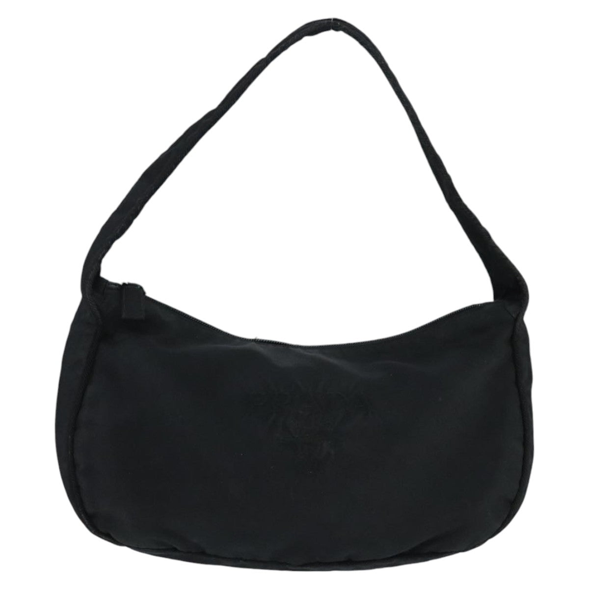 PRADA Shoulder Bag Nylon Black Auth 97722