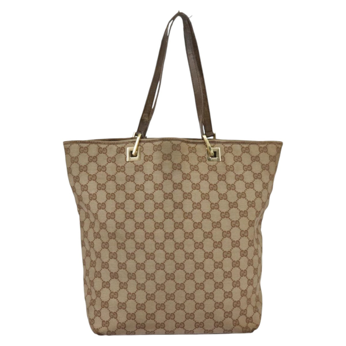 GUCCI GG Canvas Tote Bag Beige Gold 002 1098 3444 Auth 97723 - 0