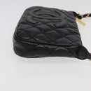 CHANEL Matelasse COCO Mark Chain Shoulder Bag Caviar Skin Black CC Auth 97733A-3