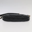 CHANEL Matelasse COCO Mark Chain Shoulder Bag Caviar Skin Black CC Auth 97733A-5