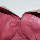 CHANEL Matelasse Boston Bag Caviar Skin Red CC Auth 97743-23