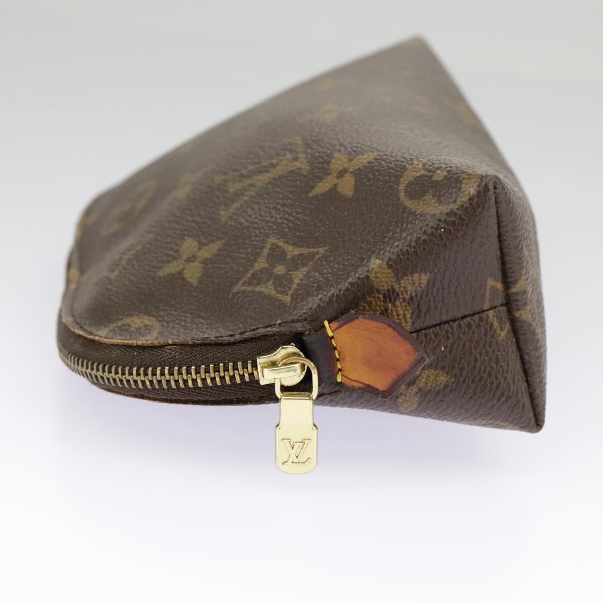 LOUIS VUITTON Monogram Pochette Cosmetic PM Cosmetic Pouch M47515 LV Auth 97745