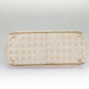 CHANEL New Travel line Tote Bag Nylon Beige Gold CC Auth 97753-6
