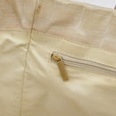 CHANEL New Travel line Tote Bag Nylon Beige Gold CC Auth 97753-23