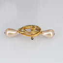 CHANEL COCO Mark Brooch metal Gold CC Auth 97757-5