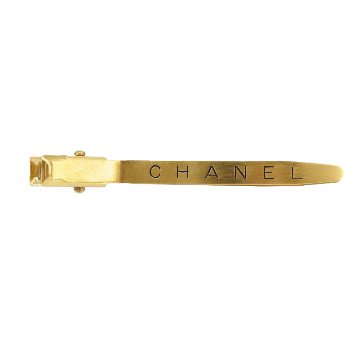 CHANEL Barrette metal Gold CC Auth 97761 - 0