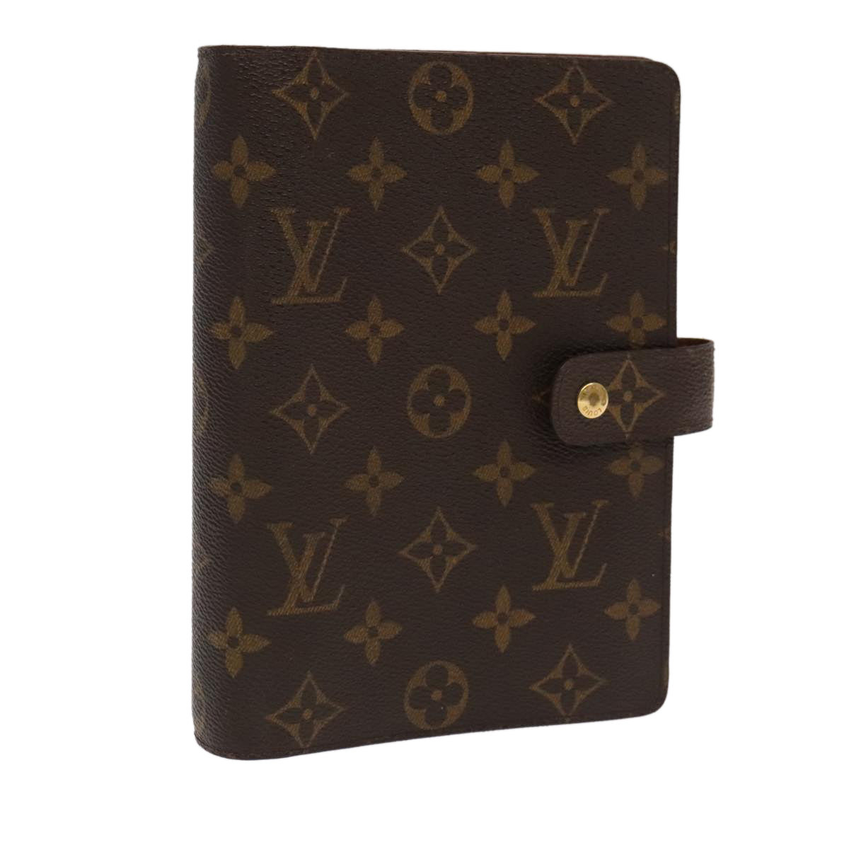 LOUIS VUITTON Monogram Agenda MM Day Planner Cover R20105 LV Auth 97773