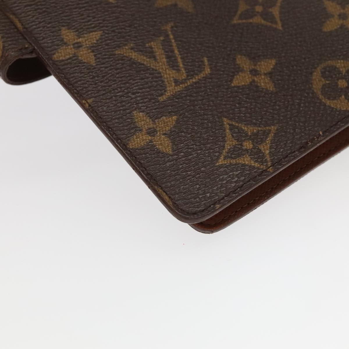 LOUIS VUITTON Monogram Agenda MM Day Planner Cover R20105 LV Auth 97773