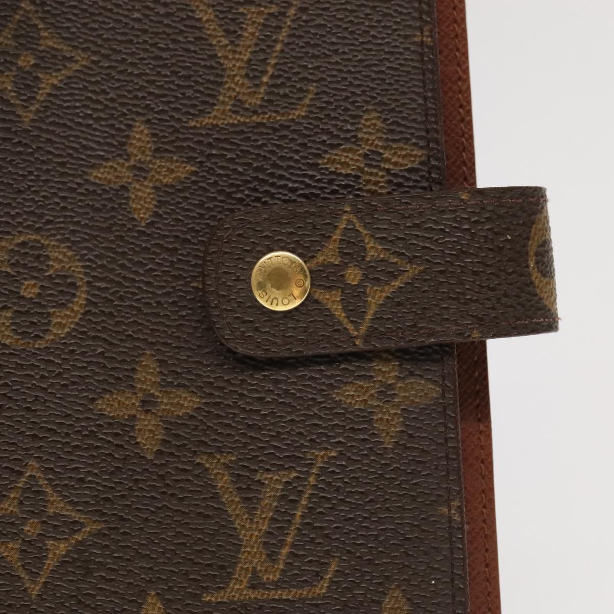 LOUIS VUITTON Monogram Agenda MM Day Planner Cover R20105 LV Auth 97773