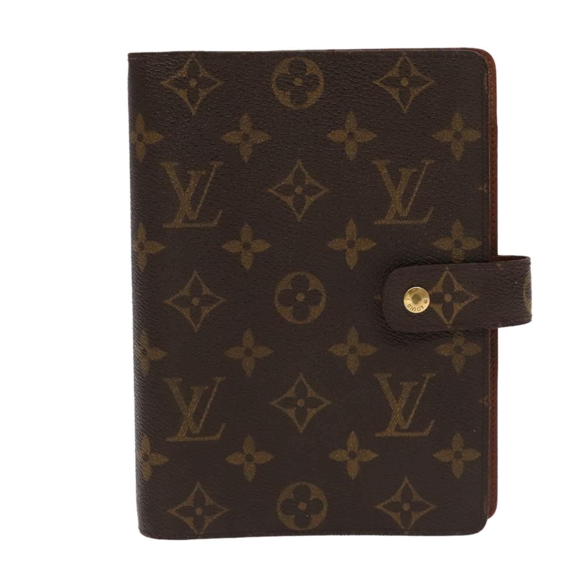 LOUIS VUITTON Monogram Agenda MM Day Planner Cover R20105 LV Auth 97773