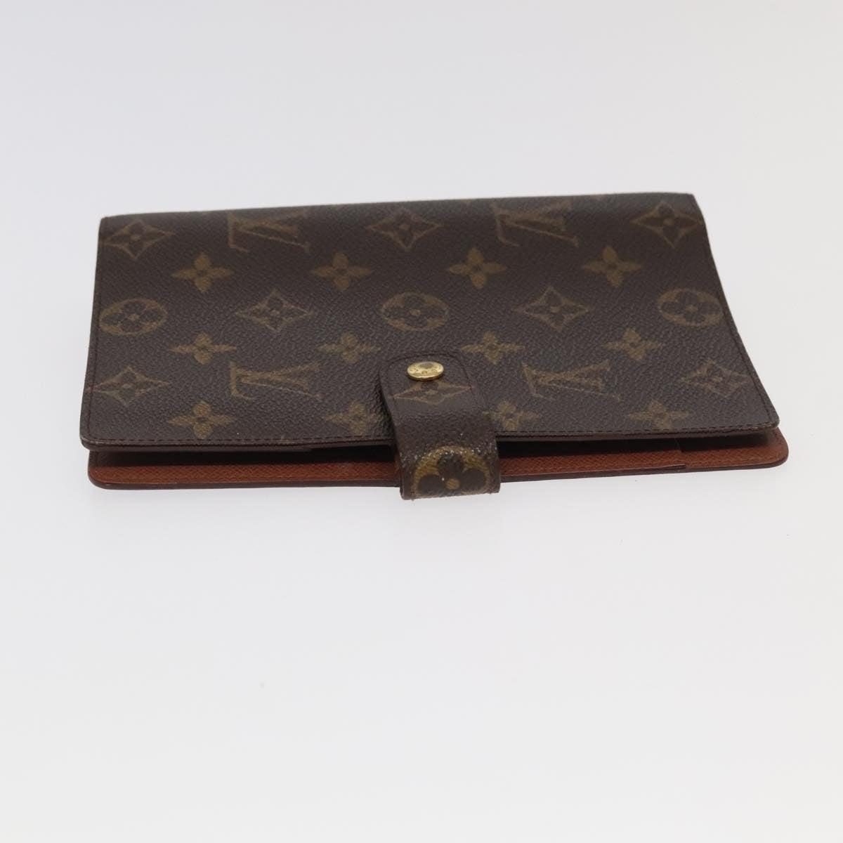 LOUIS VUITTON Monogram Agenda MM Day Planner Cover R20105 LV Auth 97773