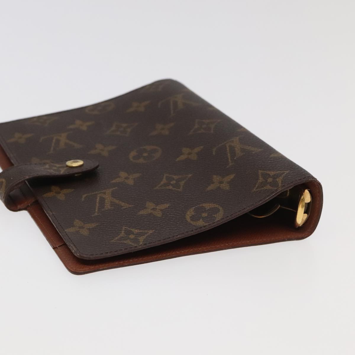 LOUIS VUITTON Monogram Agenda MM Day Planner Cover R20105 LV Auth 97773