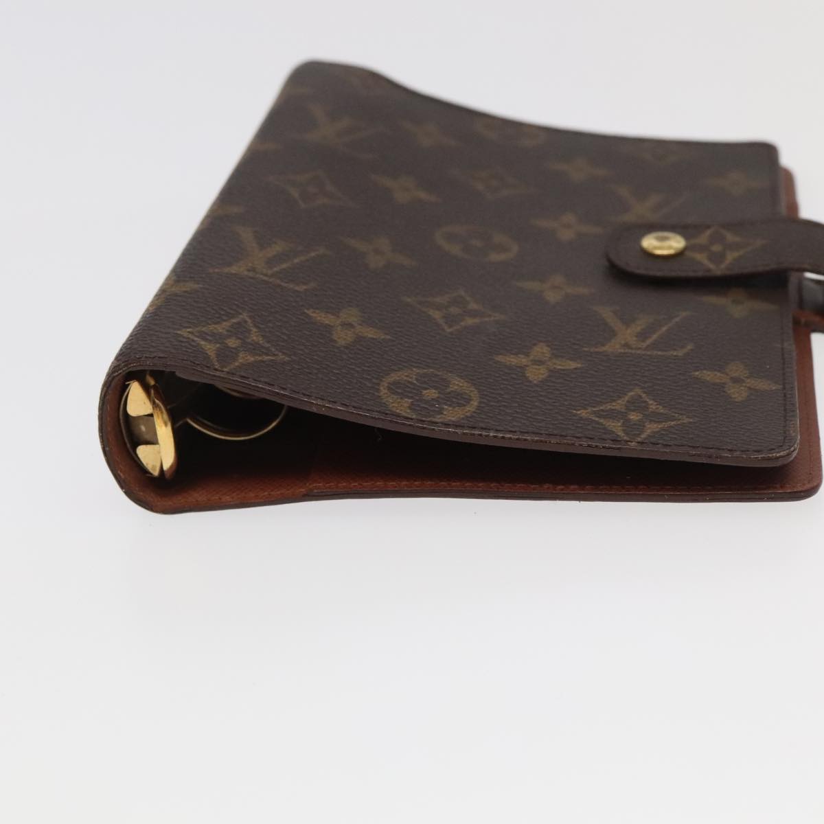 LOUIS VUITTON Monogram Agenda MM Day Planner Cover R20105 LV Auth 97773