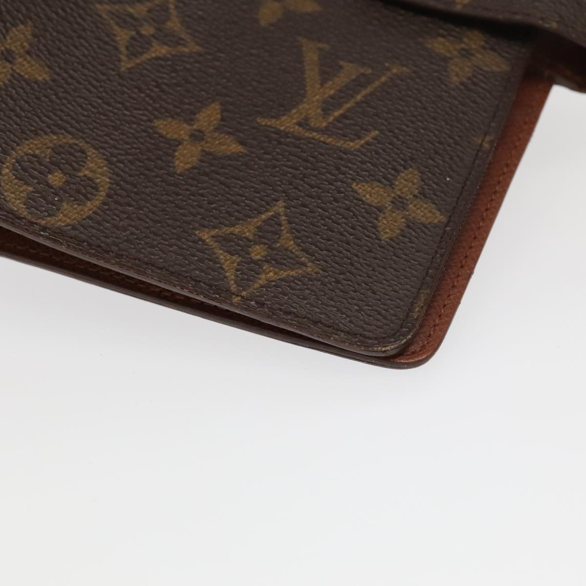 LOUIS VUITTON Monogram Agenda MM Day Planner Cover R20105 LV Auth 97773