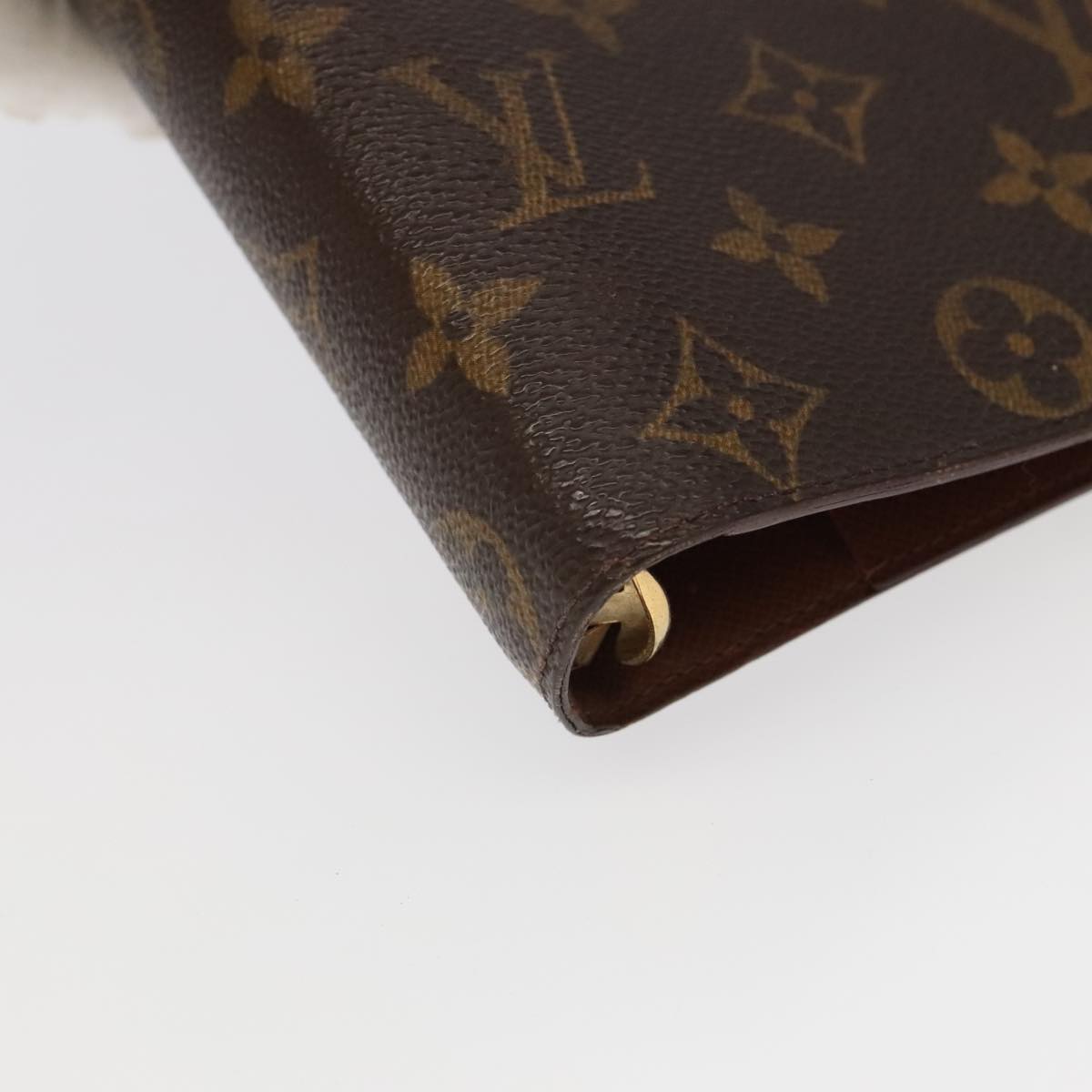 LOUIS VUITTON Monogram Agenda MM Day Planner Cover R20105 LV Auth 97773