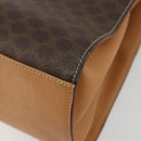 CELINE Macadam Canvas Hand Bag PVC Leather Brown Auth 97775-17